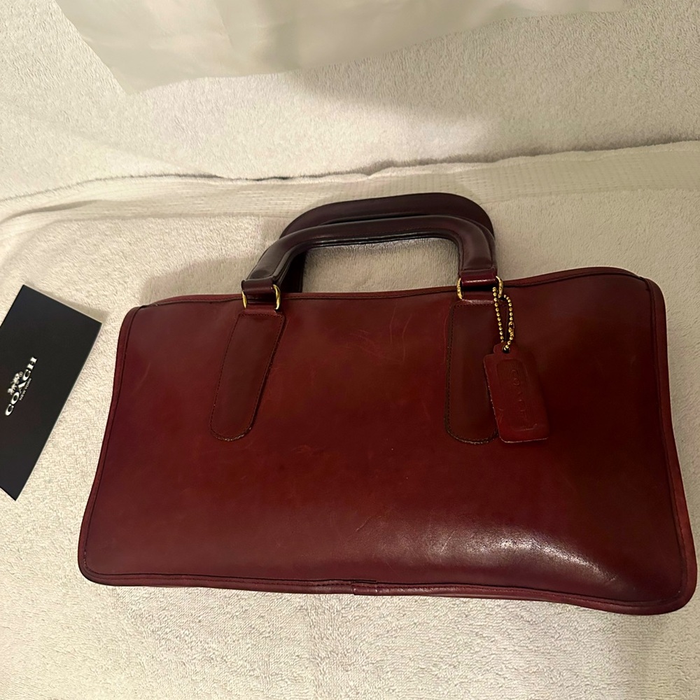 Iconic Coach Satchel NYC ox red handbag